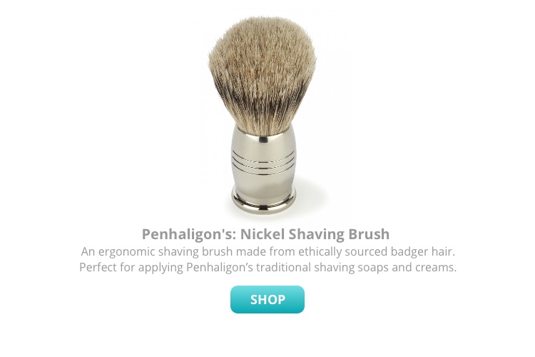 nickel shaving brush